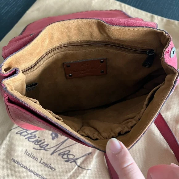 Patricia Nash Leather Karisa Small Crossbody Saddle Bag - Picture 5 of 5